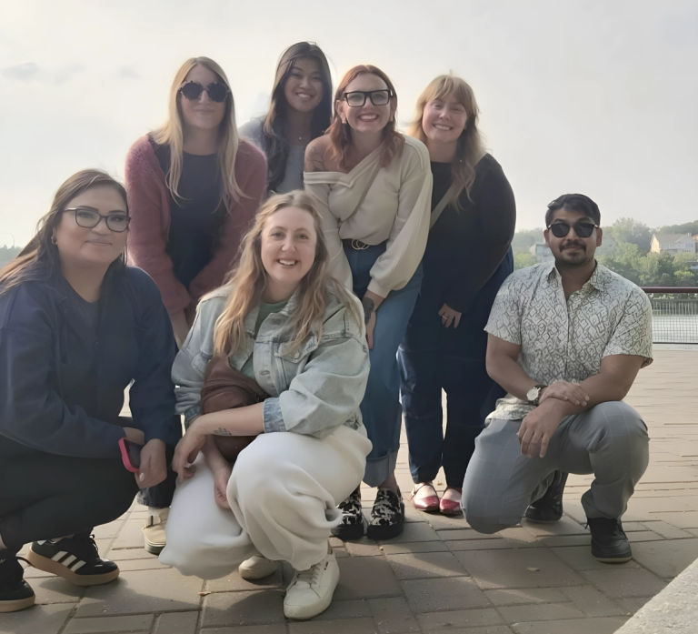 Team-building celebration at Riverside, Saskatoon